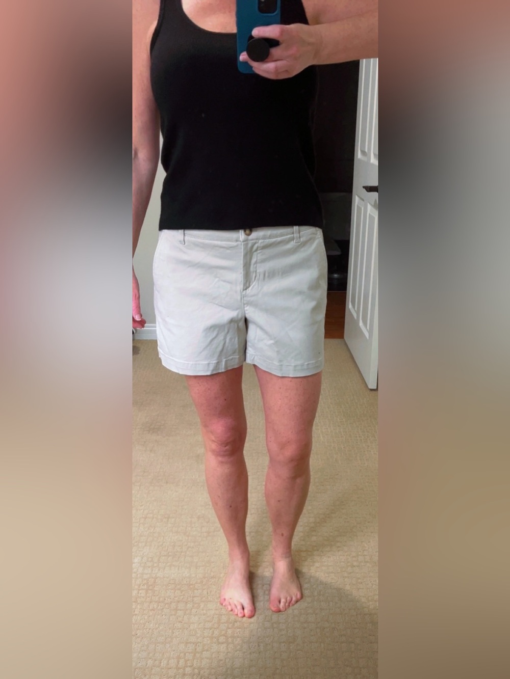 Tommy Bahama Women's Light Cream Chino Bermuda Shorts